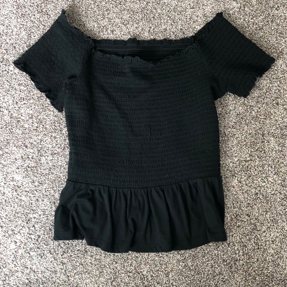 Off the shoulder tube top